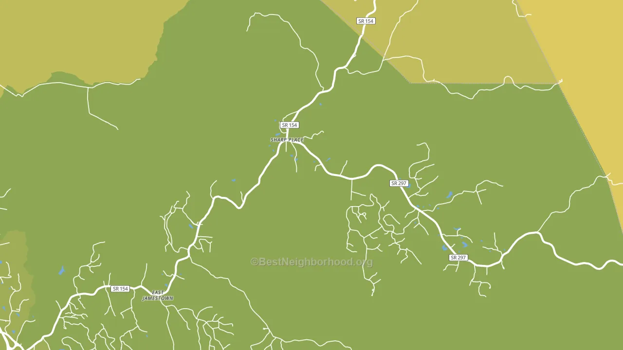 Sharp Place, TN block-group voter-turnout map