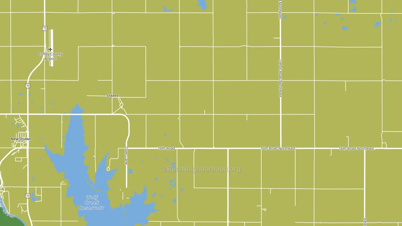 Sharpe, KS block-group voter-turnout map
