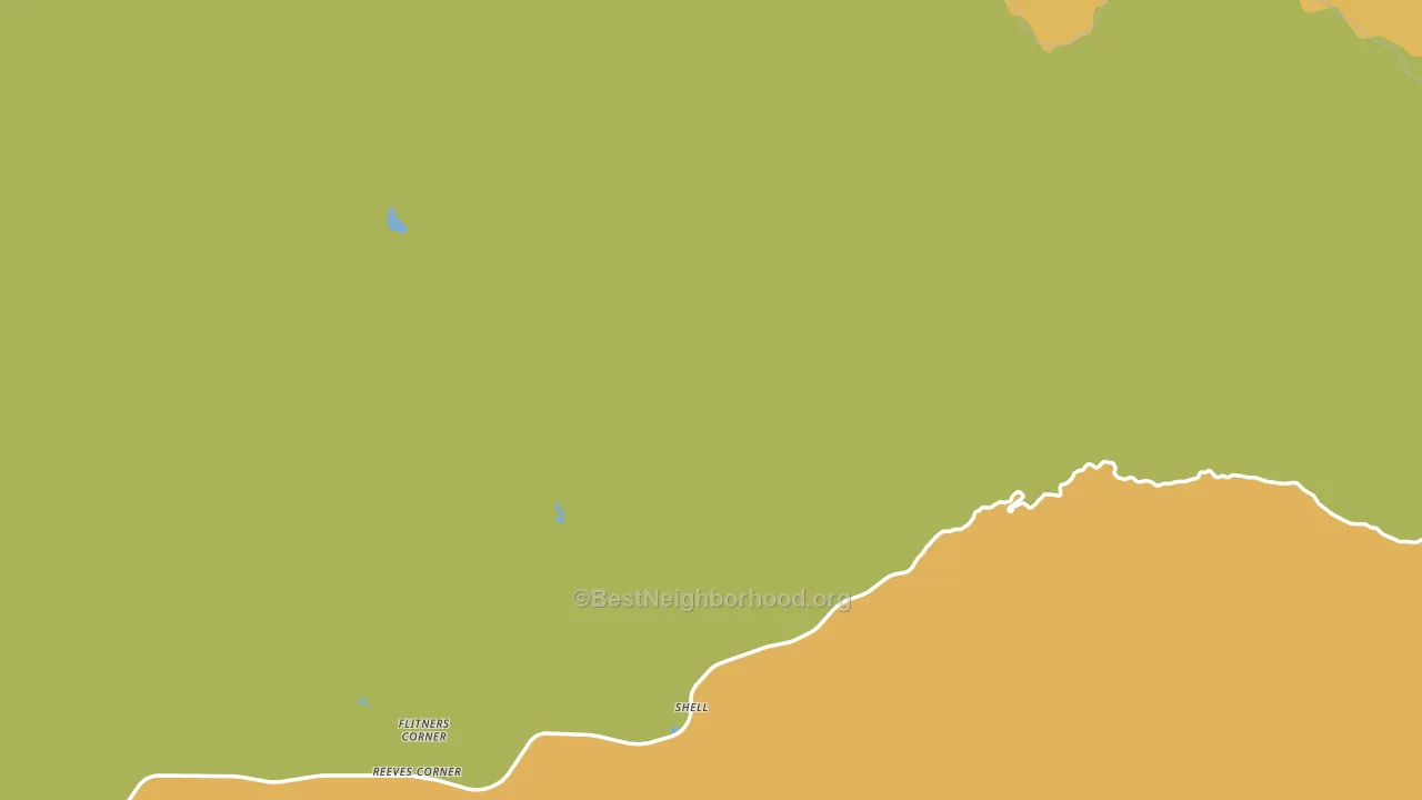 Shell, WY block-group voter-turnout map
