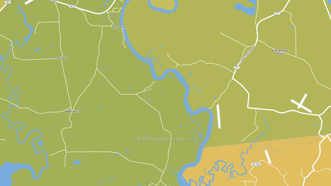Shelltown, MD block-group voter-turnout map