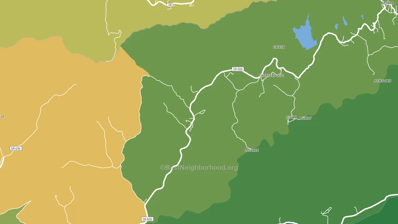 Shepherd Hill, VA block-group voter-turnout map