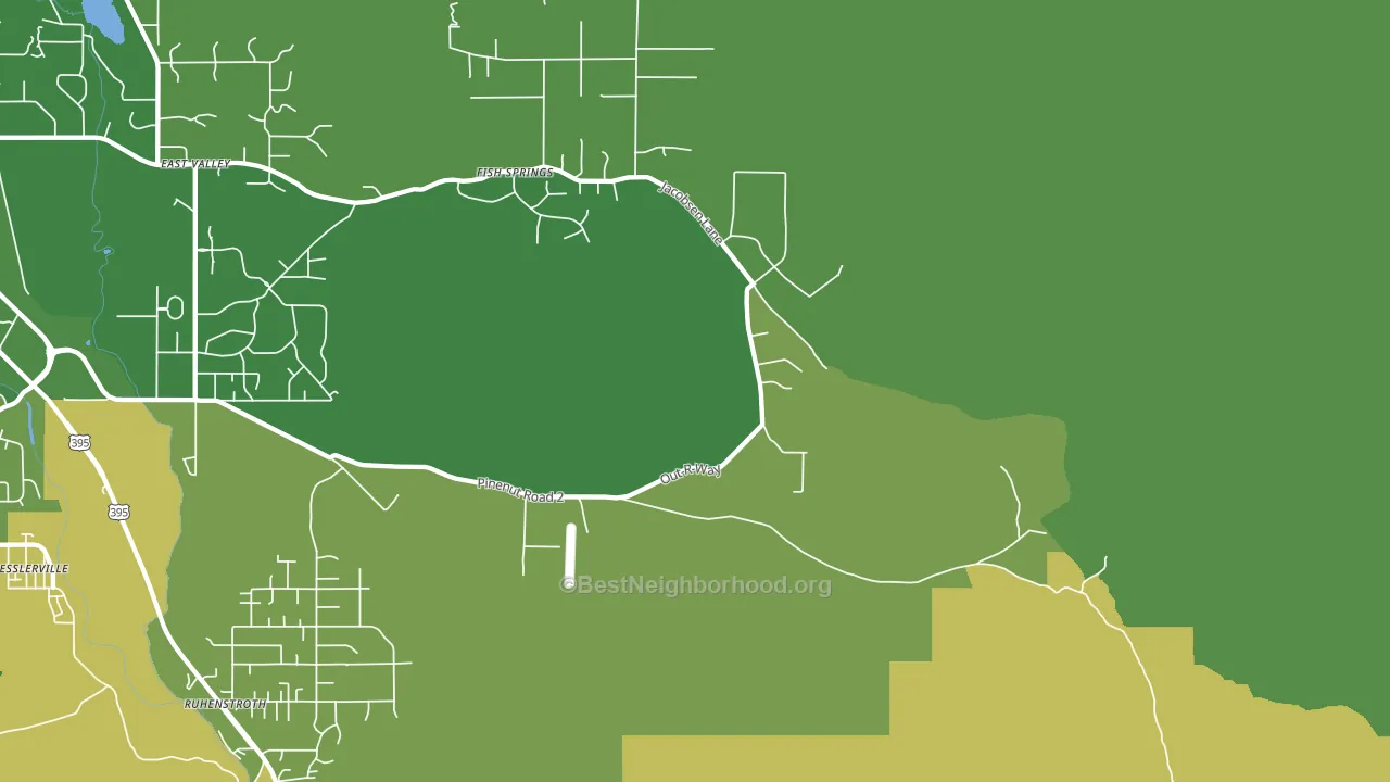 Sheridan, NV block-group voter-turnout map