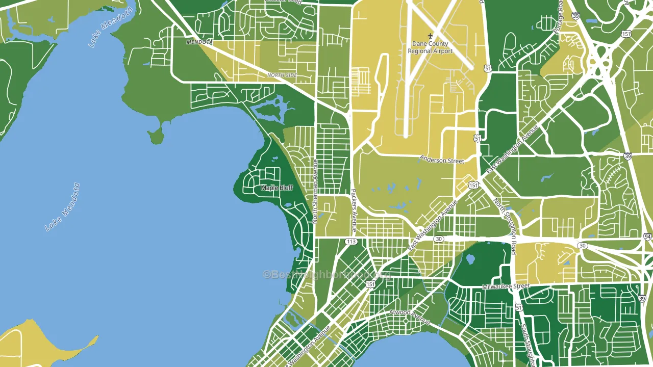 Sherman, Madison, WI block-group voter-turnout map