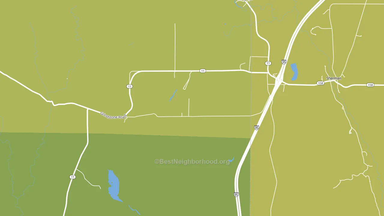 Sherman, ME block-group voter-turnout map