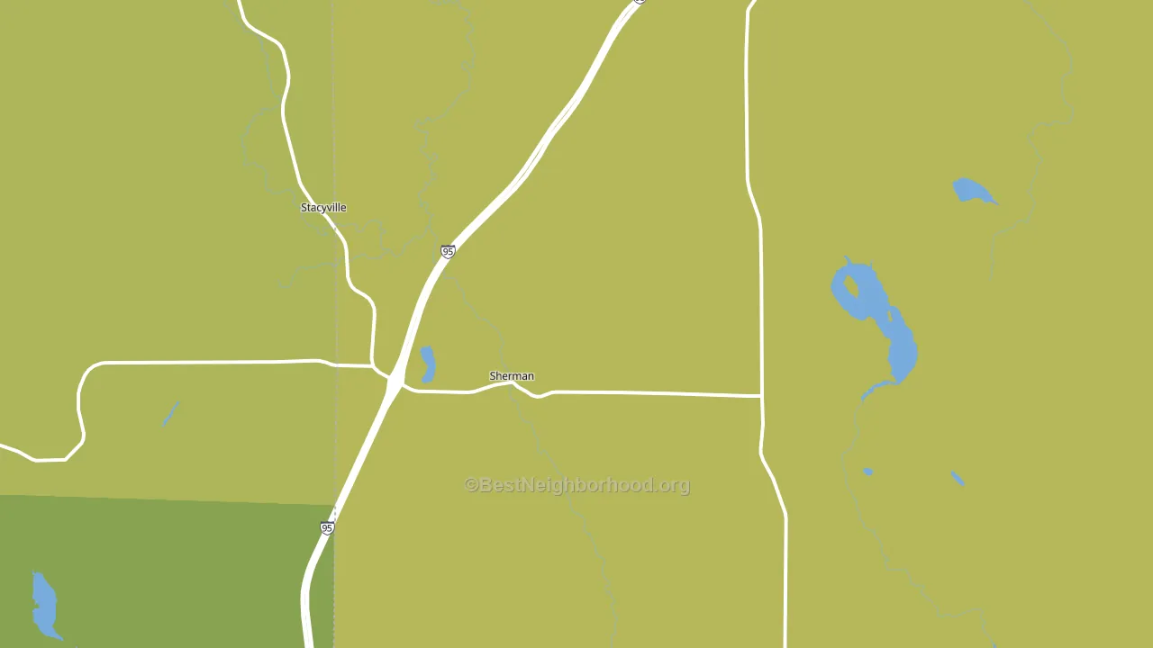 Sherman Mills, ME block-group voter-turnout map