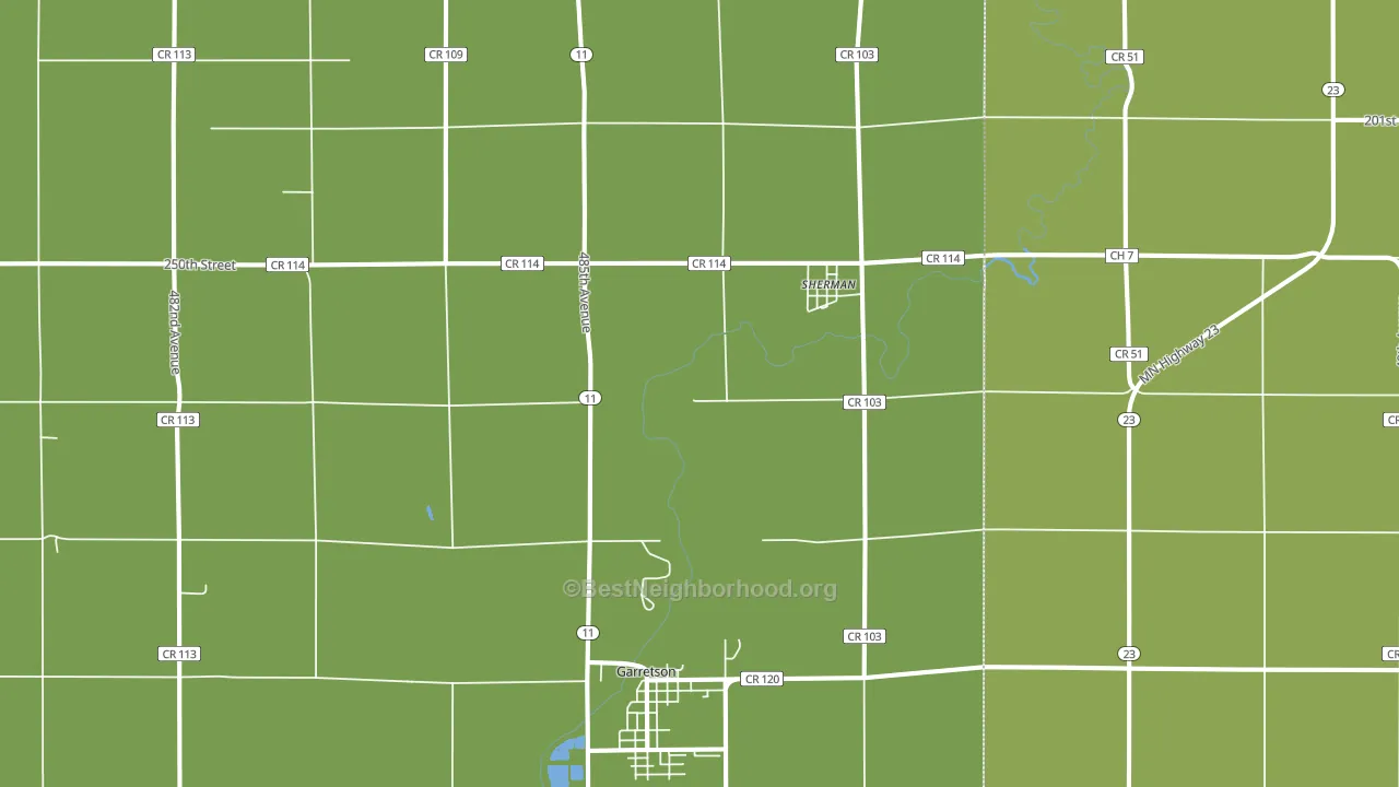 Sherman, SD block-group voter-turnout map