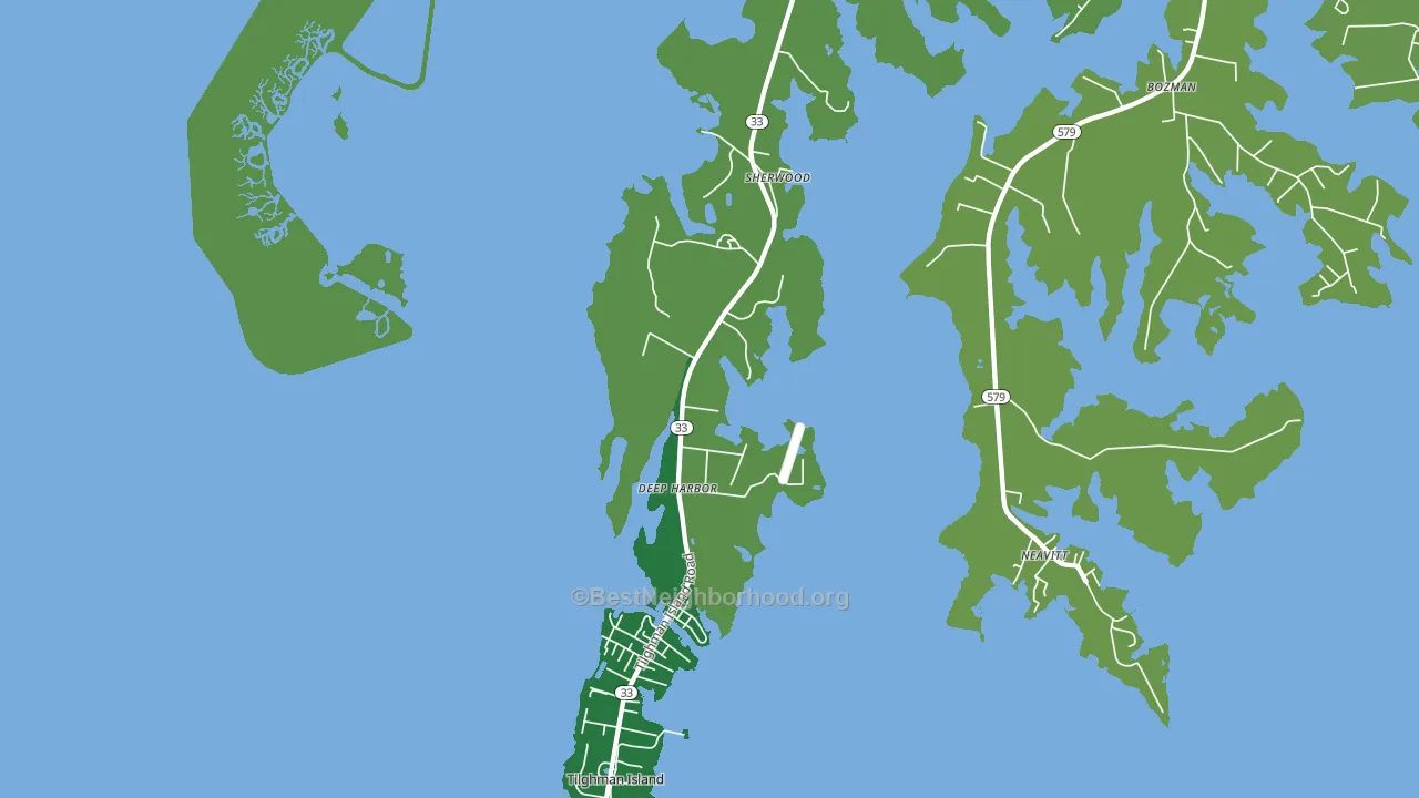 Sherwood, MD block-group voter-turnout map