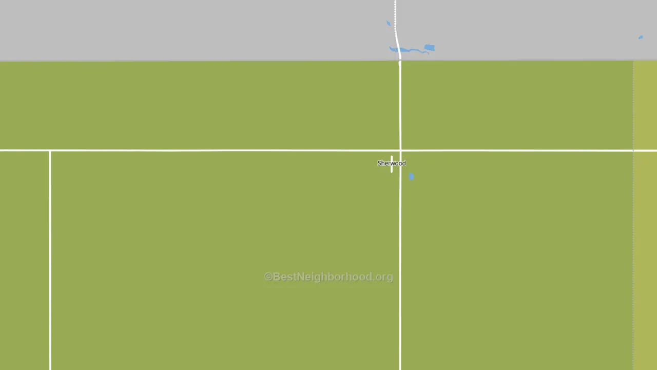 Sherwood, ND block-group voter-turnout map