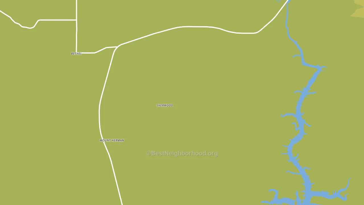 Sherwood, OK block-group voter-turnout map