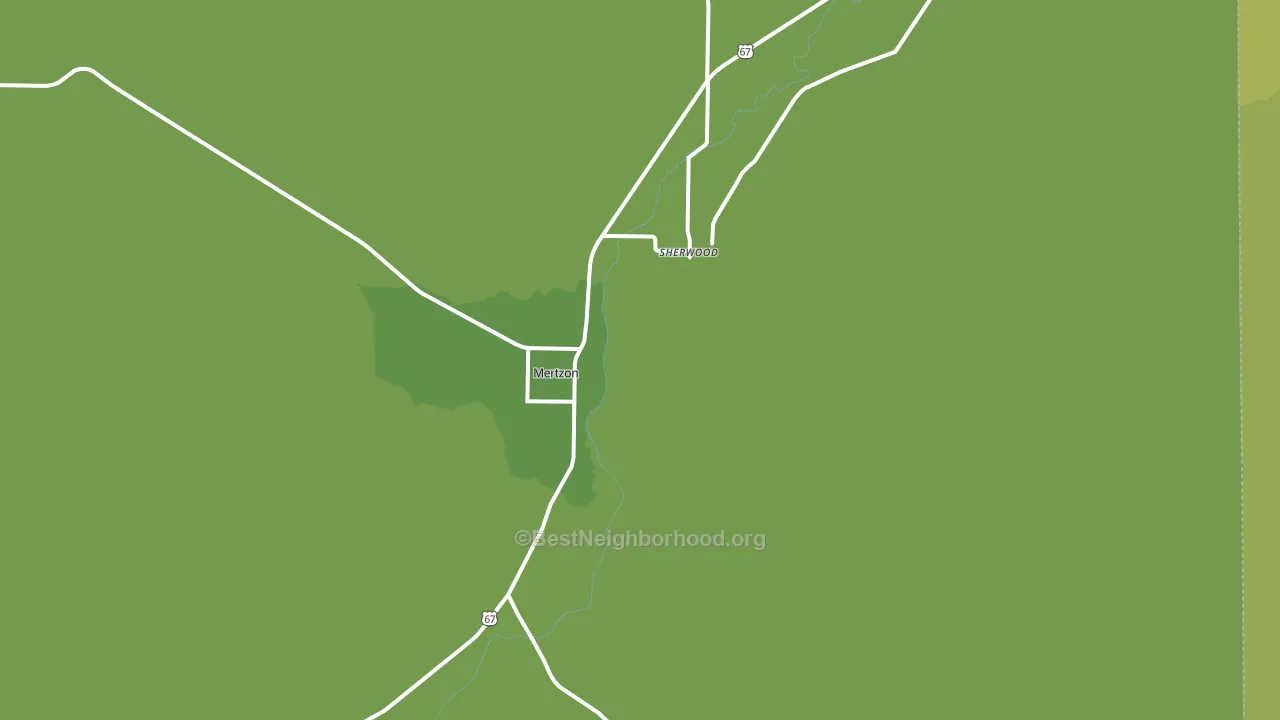Sherwood, TX block-group voter-turnout map