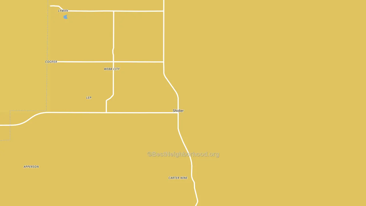 Shidler, OK block-group voter-turnout map