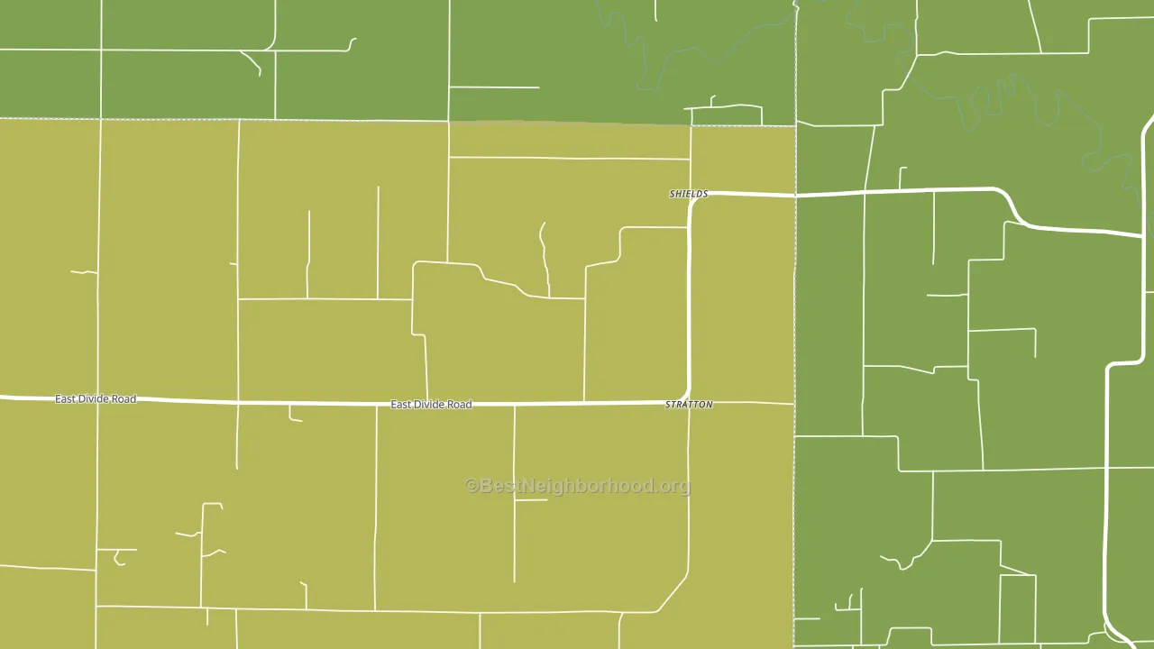 Shields, IL block-group voter-turnout map