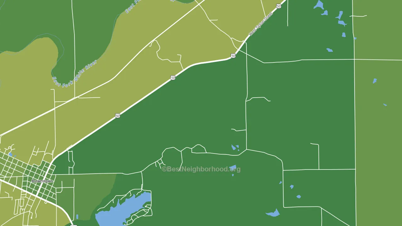 Shields, IN block-group voter-turnout map