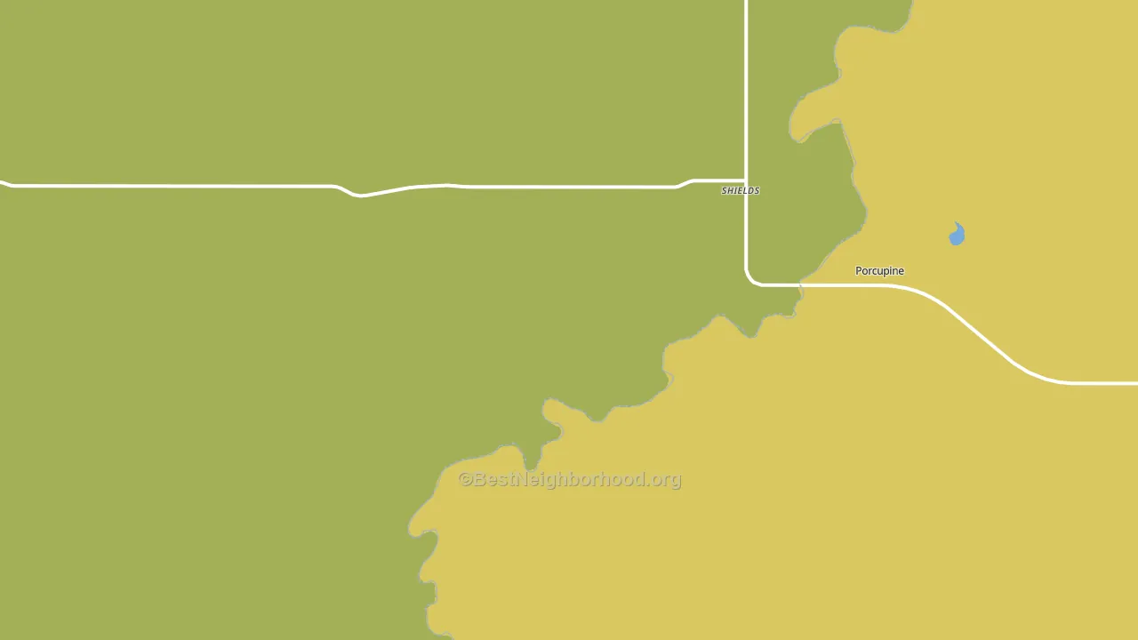 Shields, ND block-group voter-turnout map