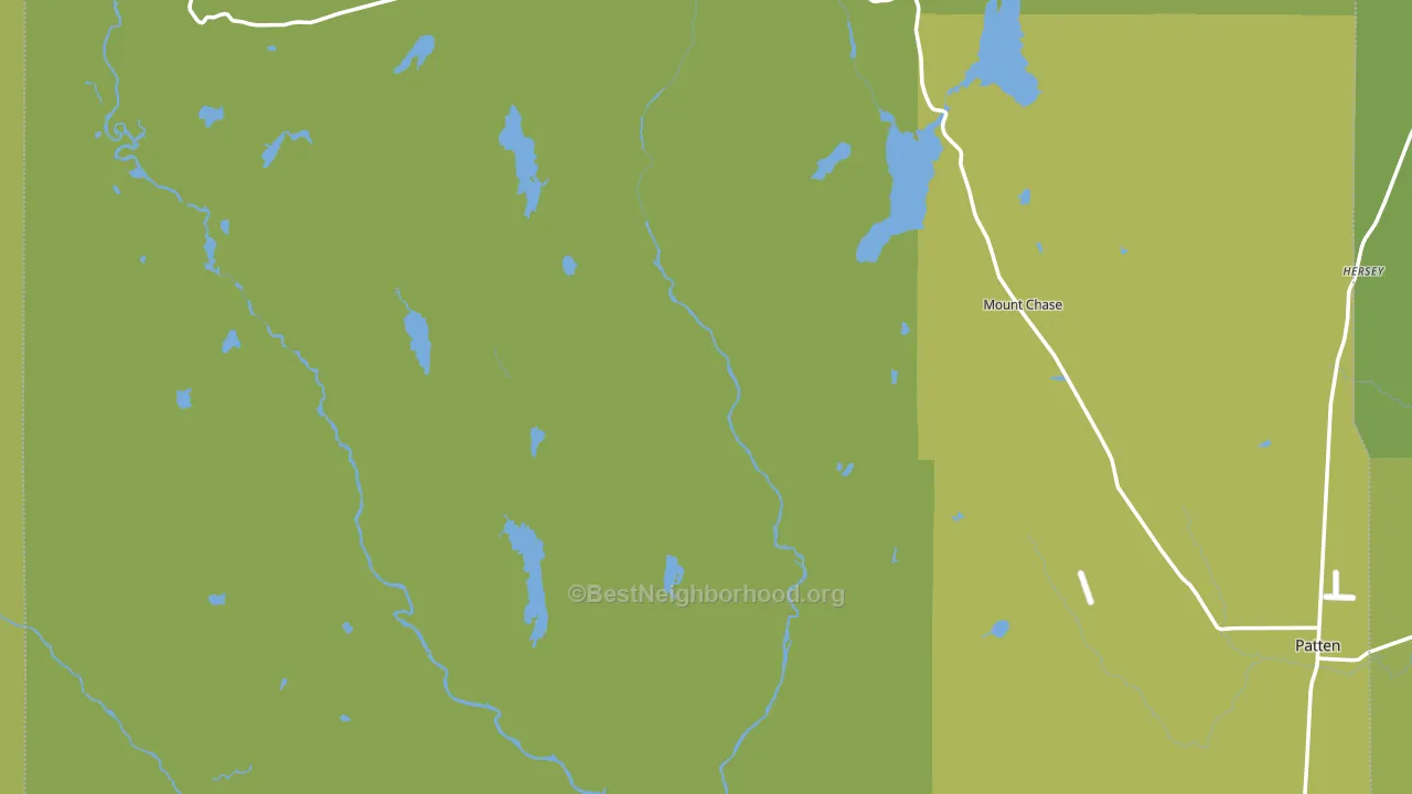 Shin Pond, ME block-group voter-turnout map