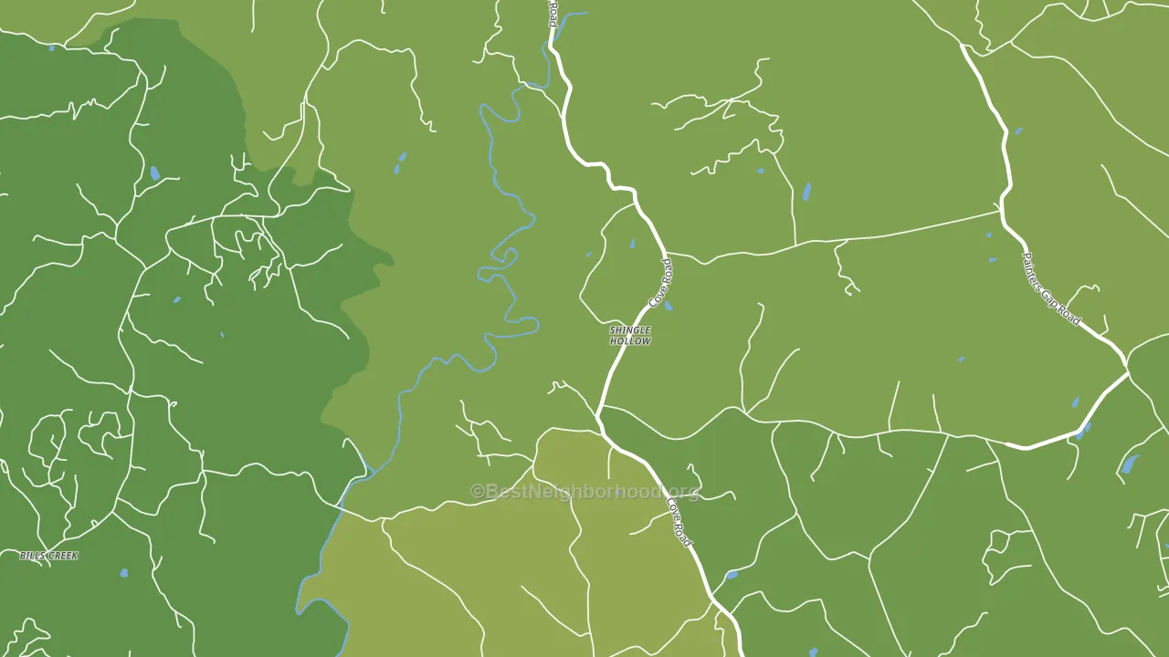 Shingle Hollow, NC block-group voter-turnout map