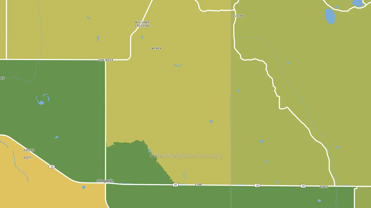 Shingleton, MI block-group voter-turnout map