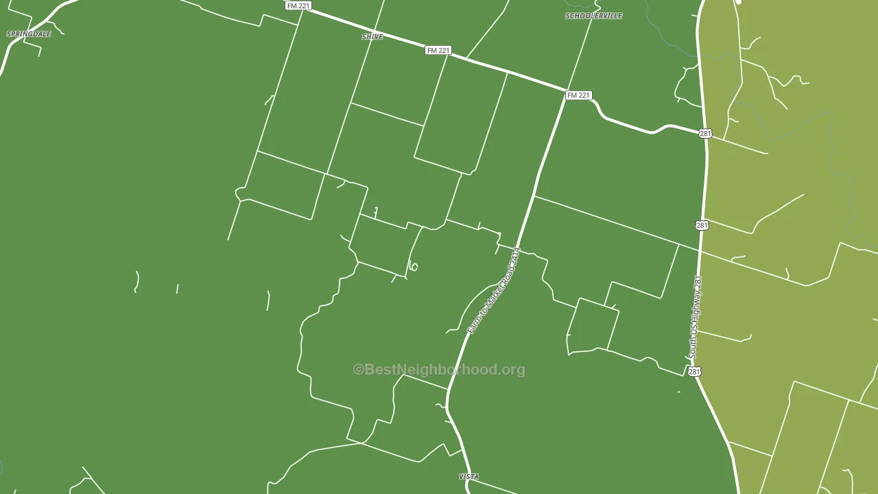 Shive, TX block-group voter-turnout map