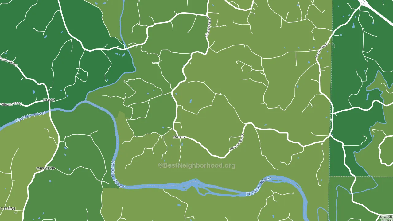 Shoal, NC block-group voter-turnout map