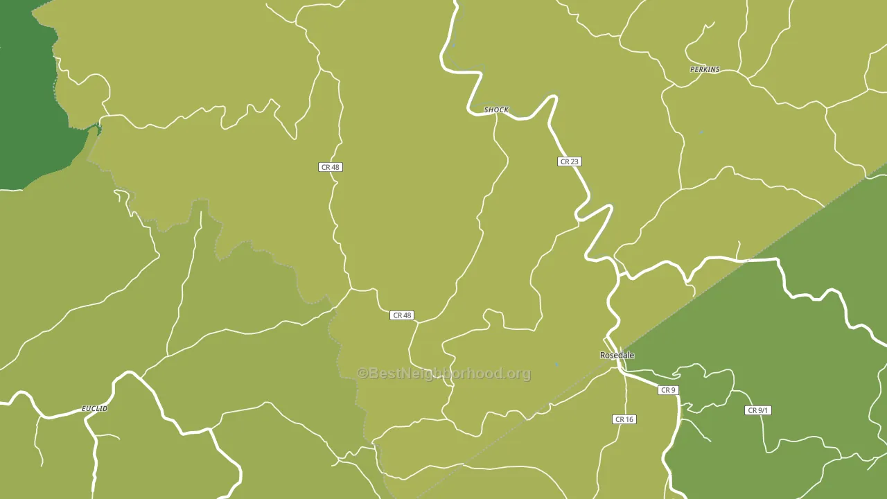 Shock, WV block-group voter-turnout map