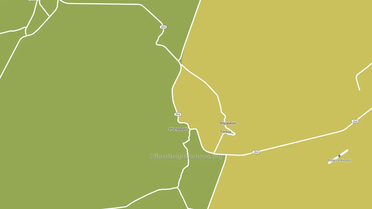 Shongopovi, AZ block-group voter-turnout map