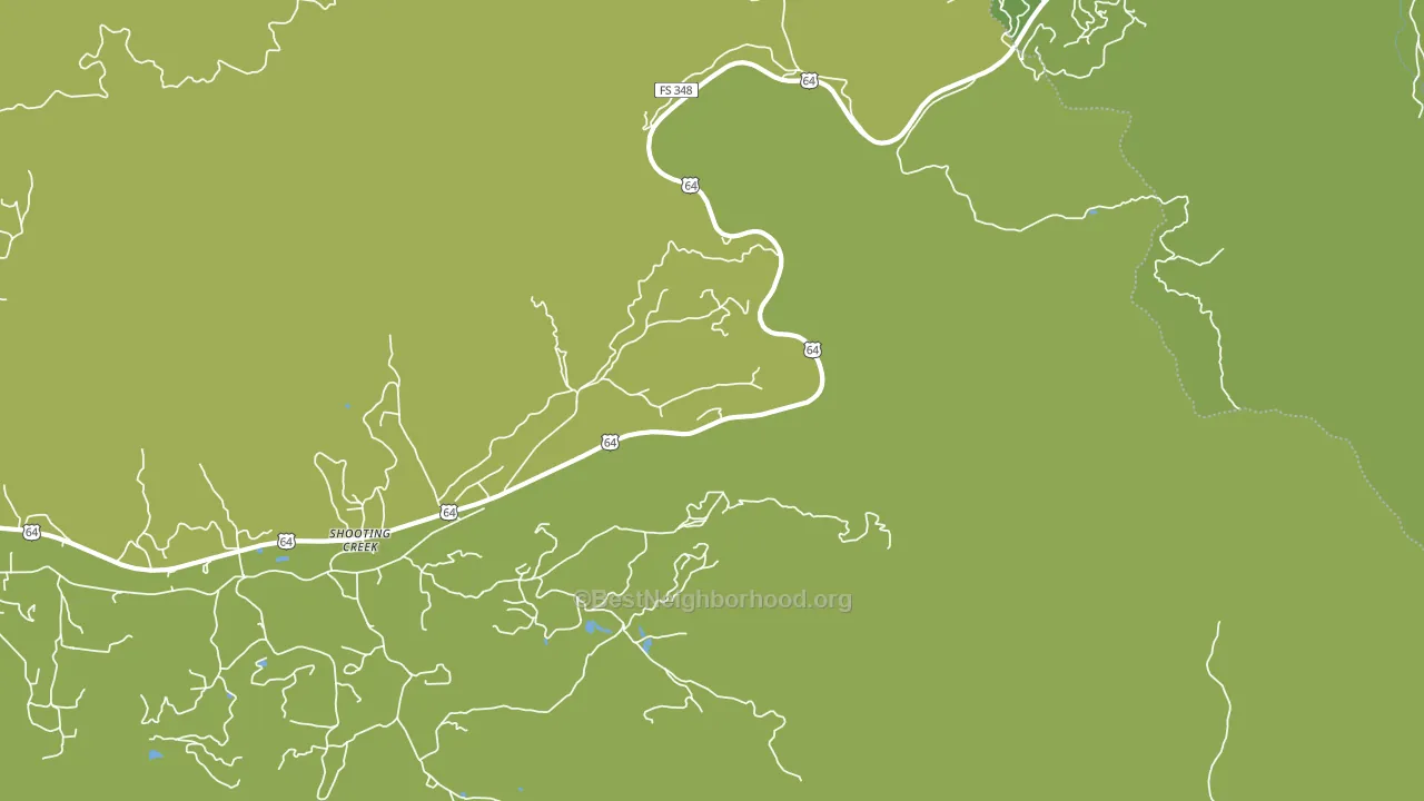 Shooting Creek, NC block-group voter-turnout map