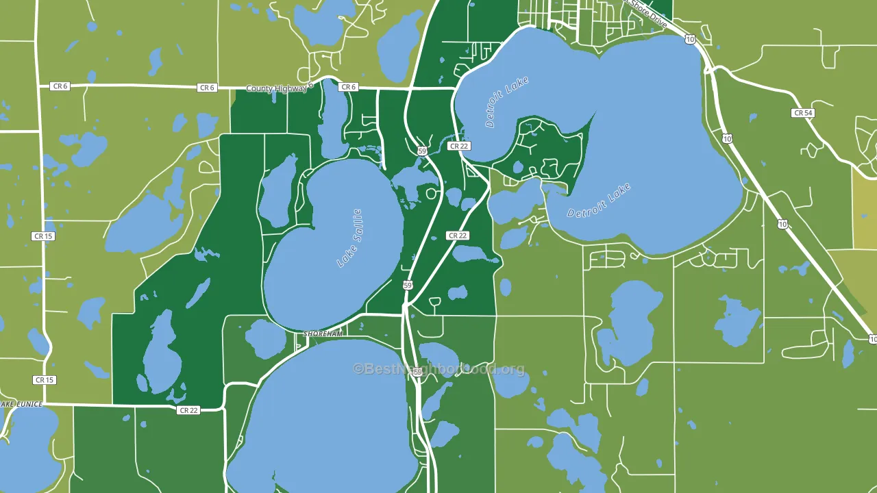 Shoreham, MN block-group voter-turnout map