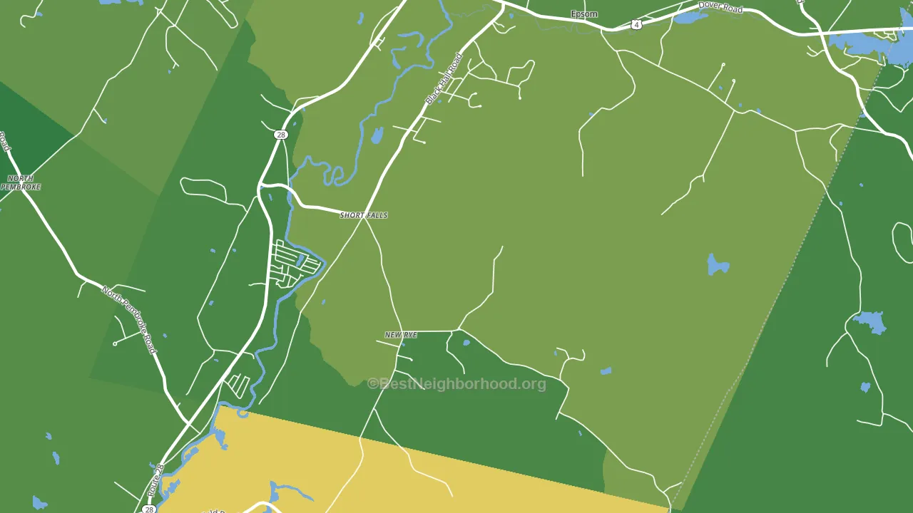 Short Falls, NH block-group voter-turnout map