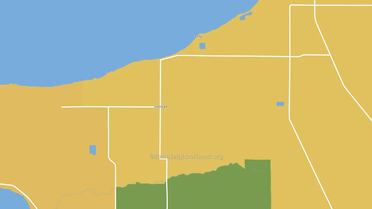 Shotley, MN block-group voter-turnout map