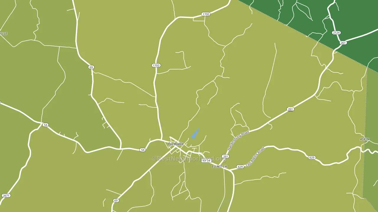 Shreve, KY block-group voter-turnout map