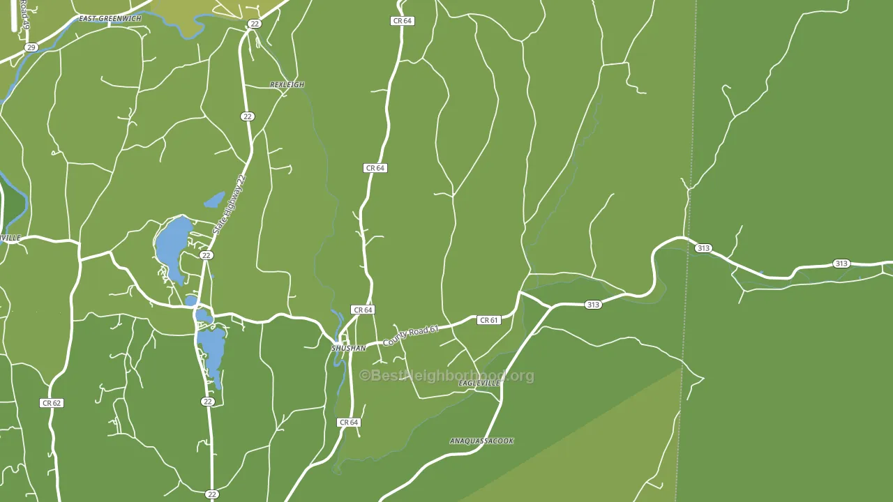 Shushan, NY block-group voter-turnout map