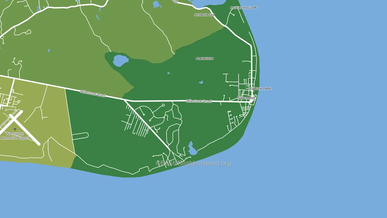 Siasconset, MA block-group voter-turnout map