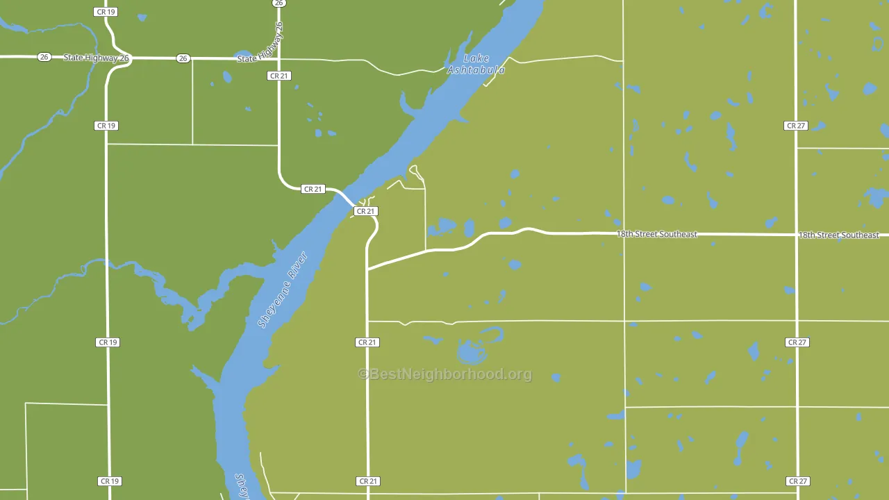Sibley, ND block-group voter-turnout map