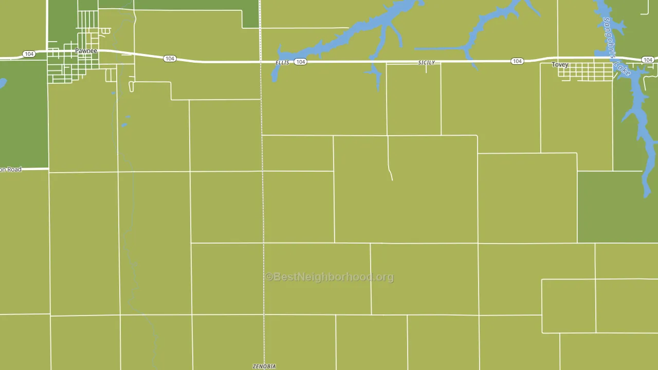 Sicily, IL block-group voter-turnout map