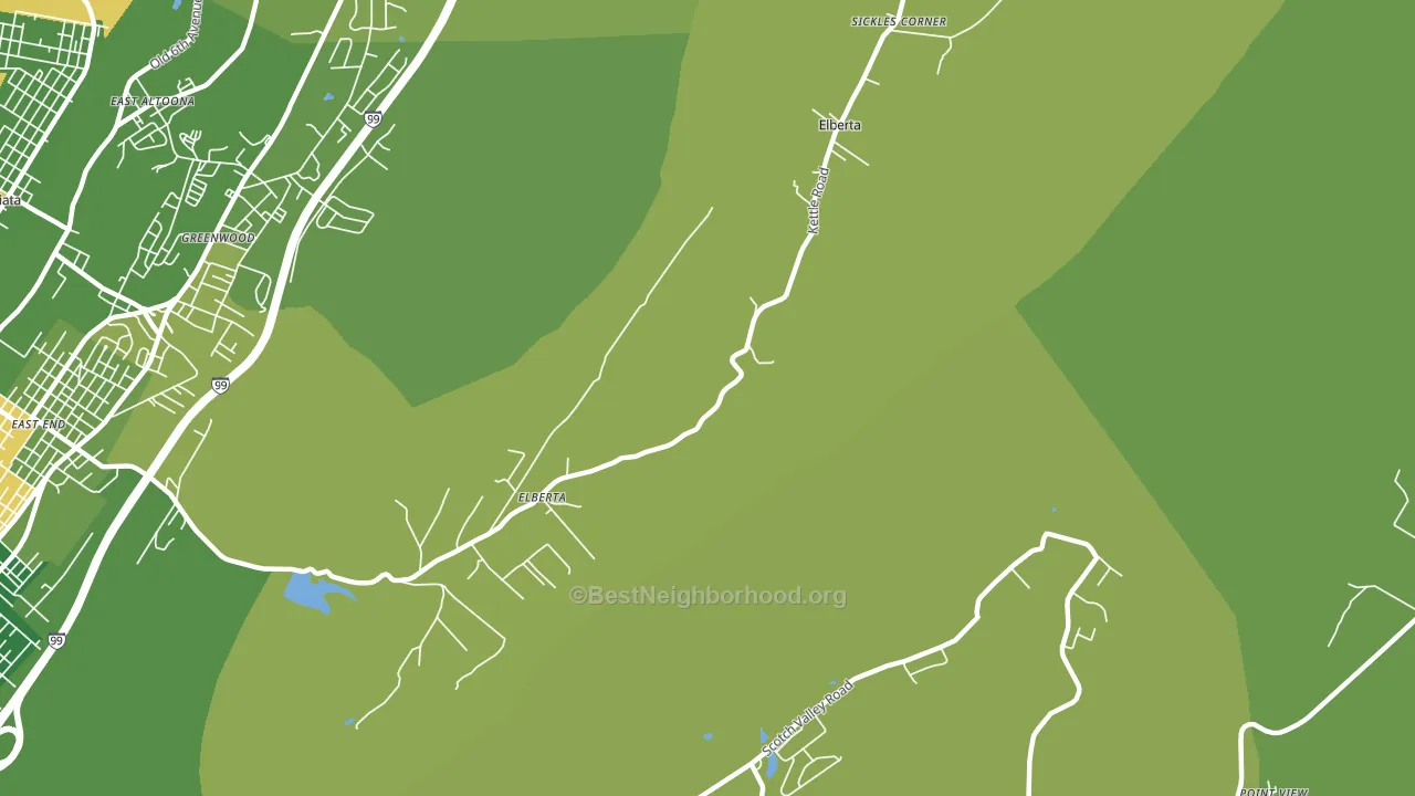 Sickles Corner, PA block-group voter-turnout map