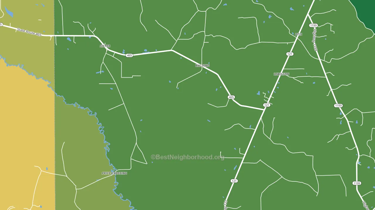 Sieper, LA block-group voter-turnout map