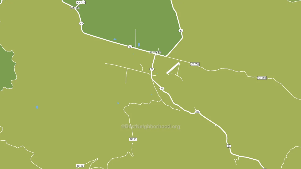 Sierraville, CA block-group voter-turnout map