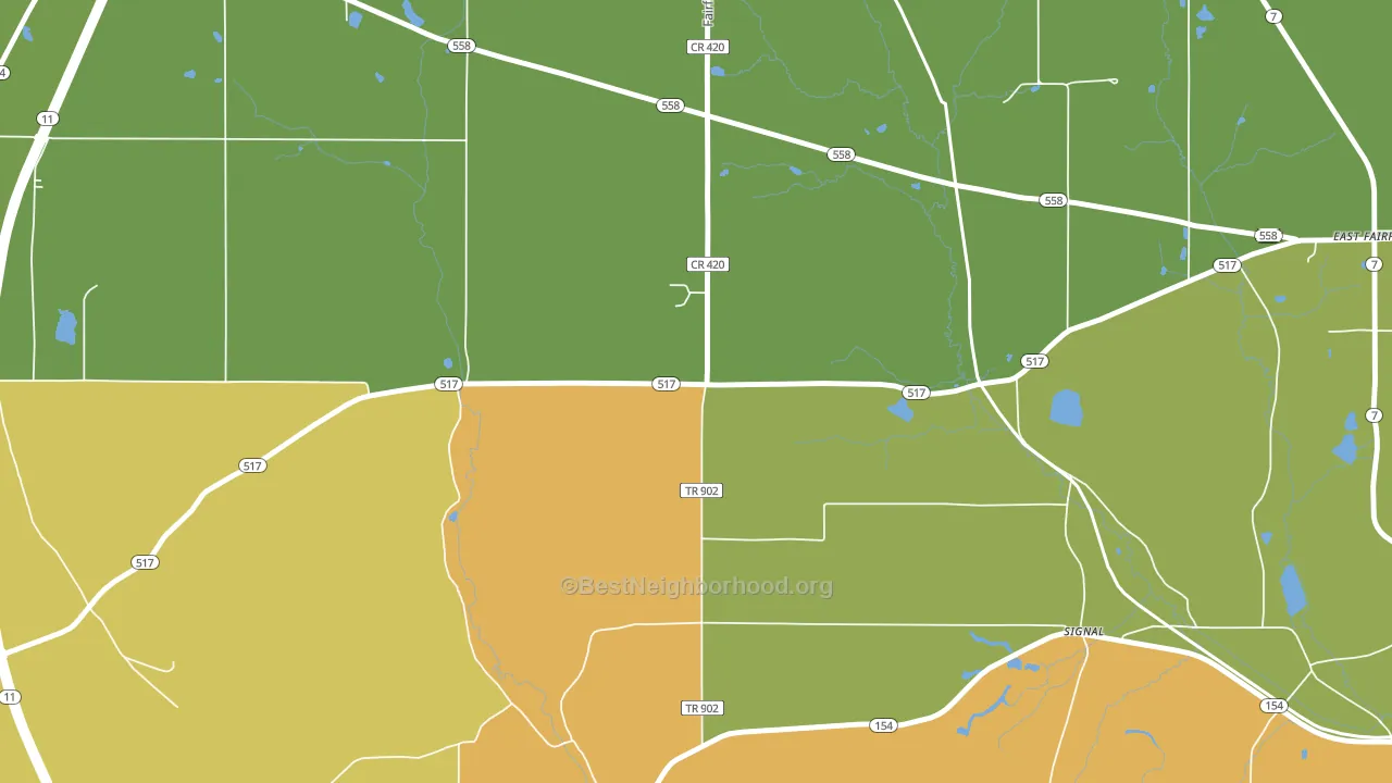 Signal, OH block-group voter-turnout map