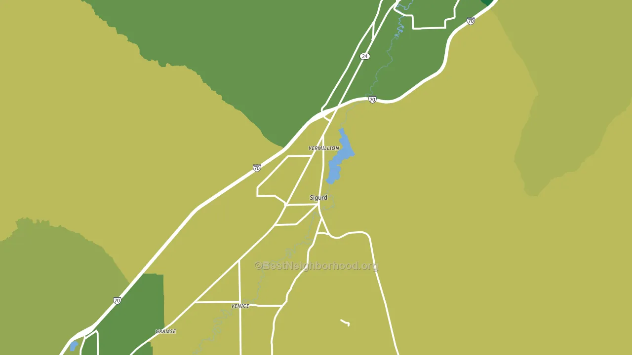 Sigurd, UT block-group voter-turnout map