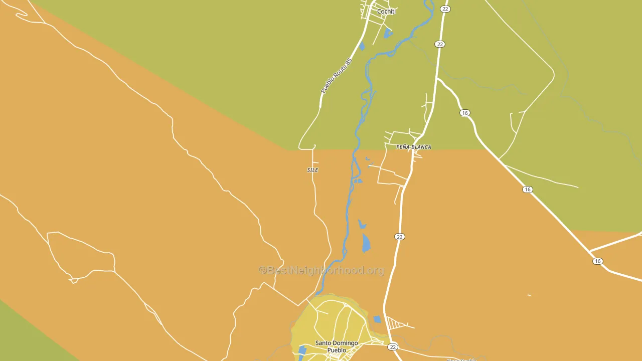 Sile, NM block-group voter-turnout map