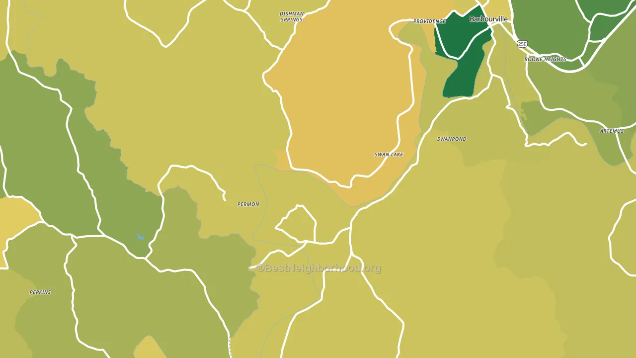 Siler, KY block-group voter-turnout map
