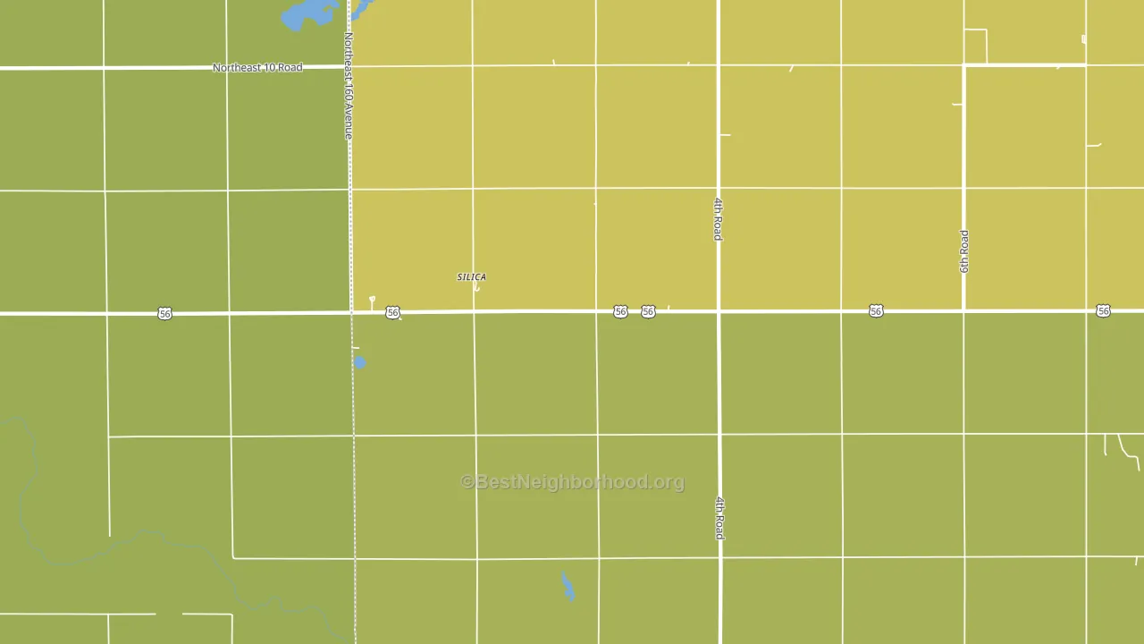 Silica, KS block-group voter-turnout map