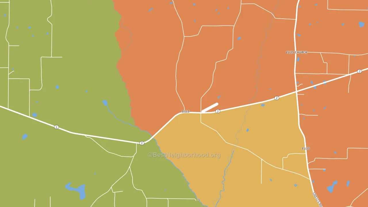 Sills, FL block-group voter-turnout map
