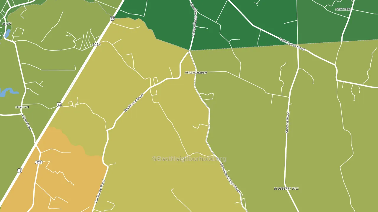 Siloam, MD block-group voter-turnout map