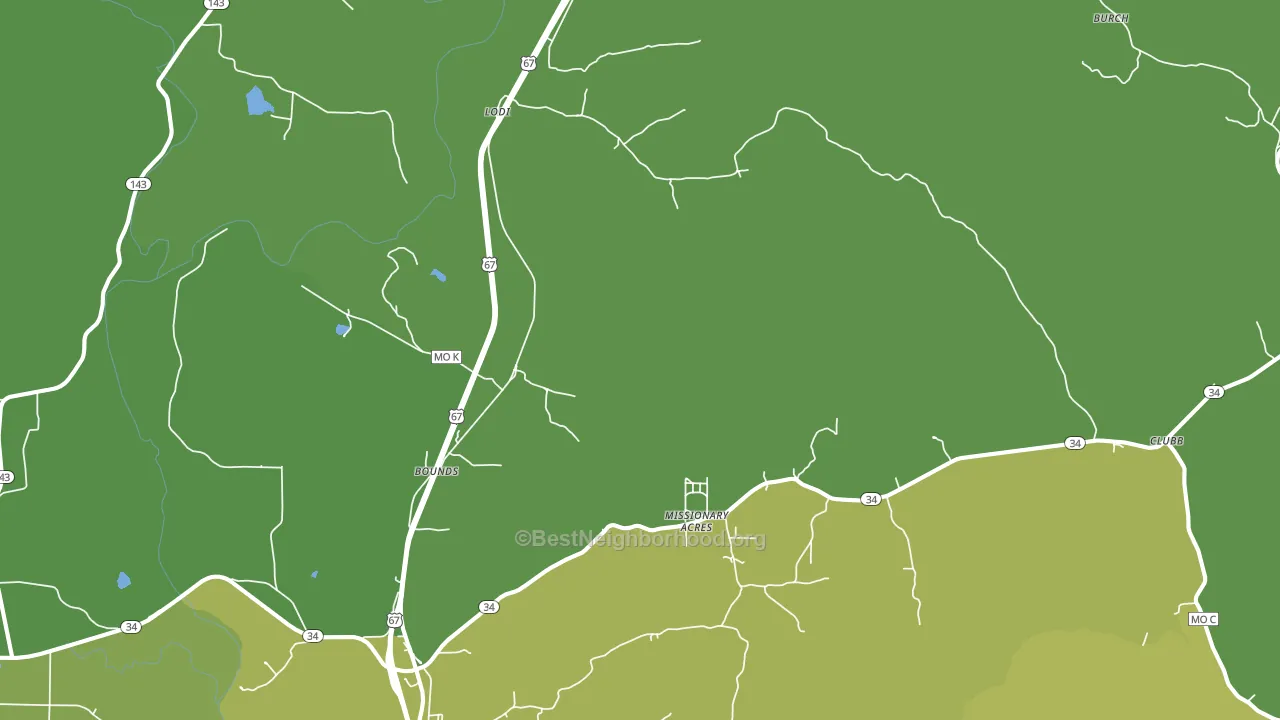 Silva, MO block-group voter-turnout map