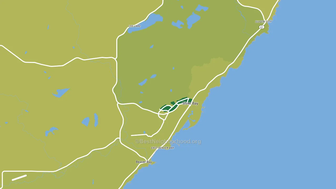 Silver Bay, MN block-group voter-turnout map