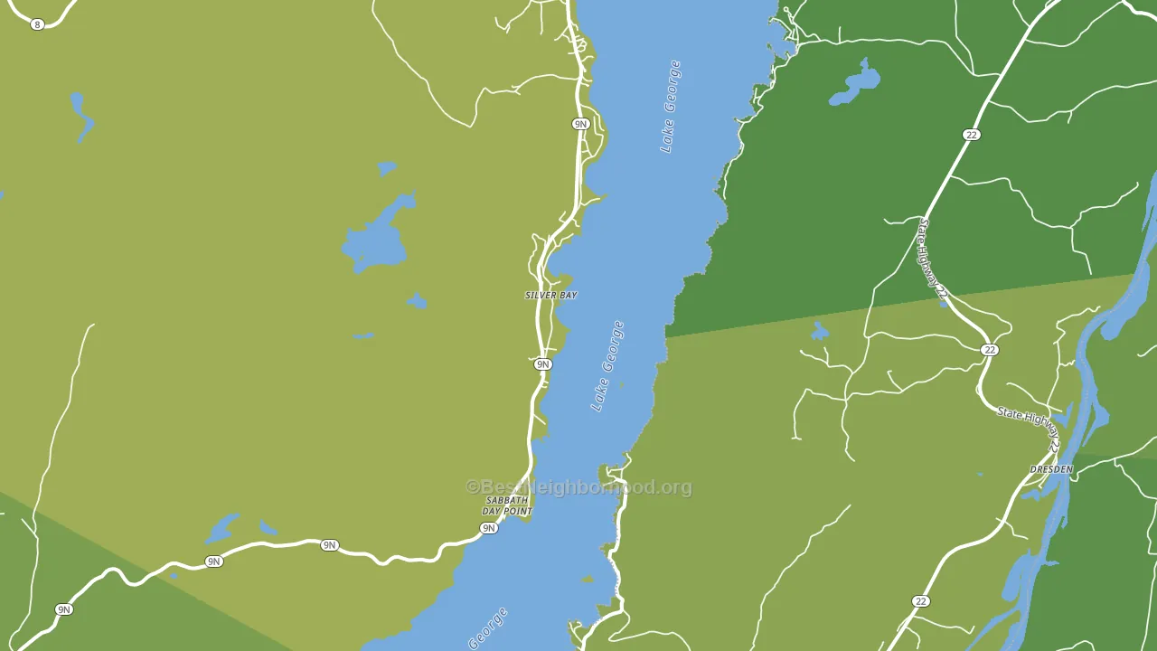 Silver Bay, NY block-group voter-turnout map