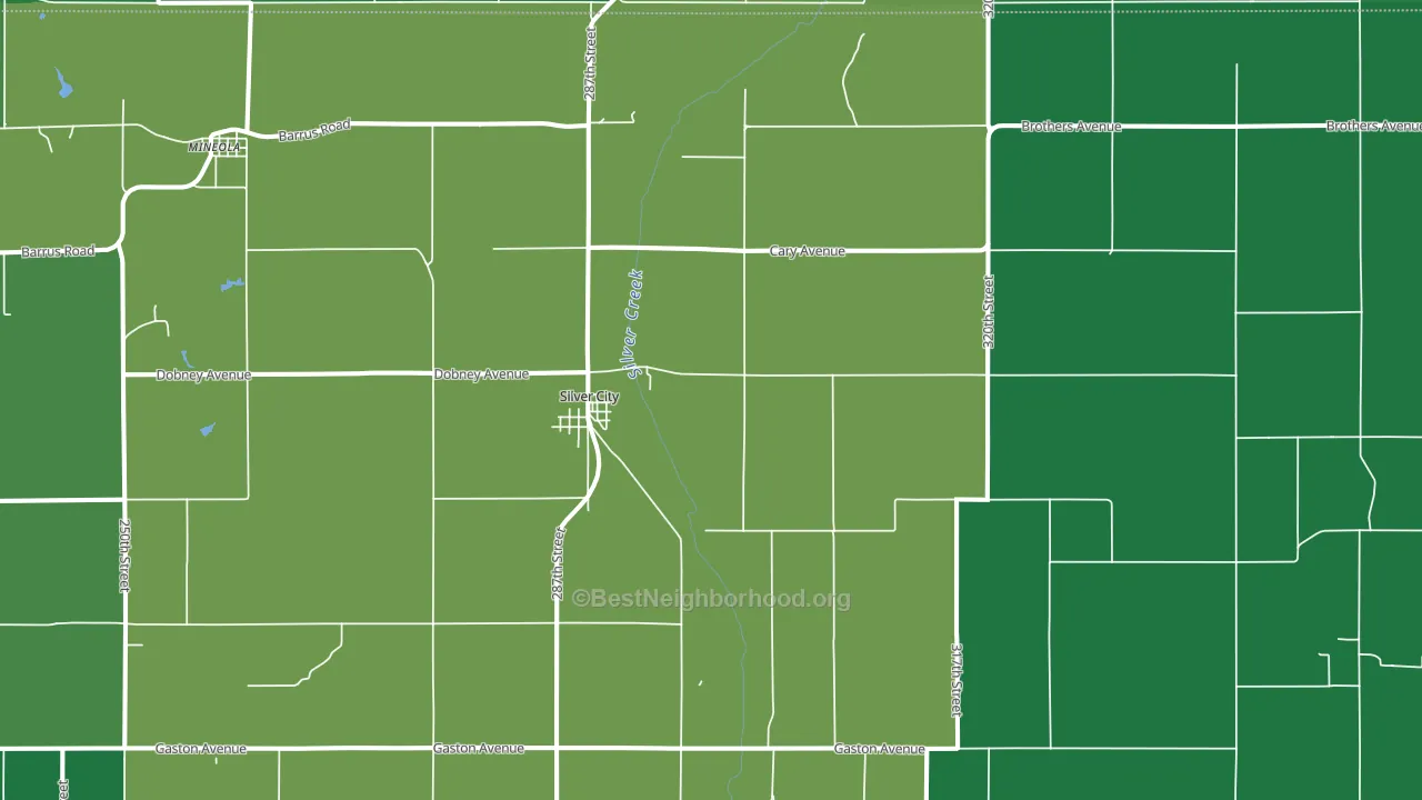 Silver City, IA block-group voter-turnout map