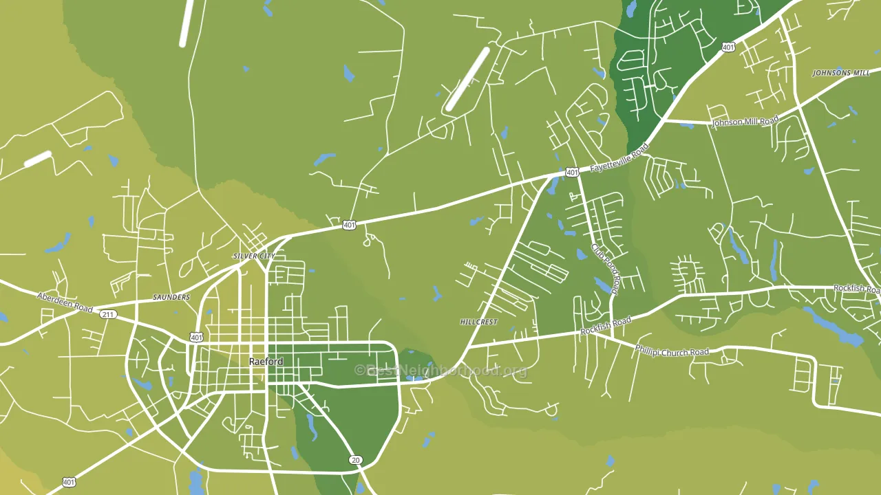 Silver City, NC block-group voter-turnout map