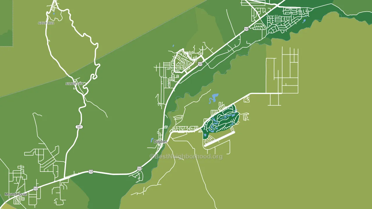 Silver City, NV block-group voter-turnout map